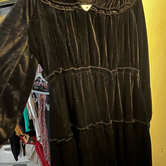 Eloquii Black Velvet Dress - Picture 1 of 5